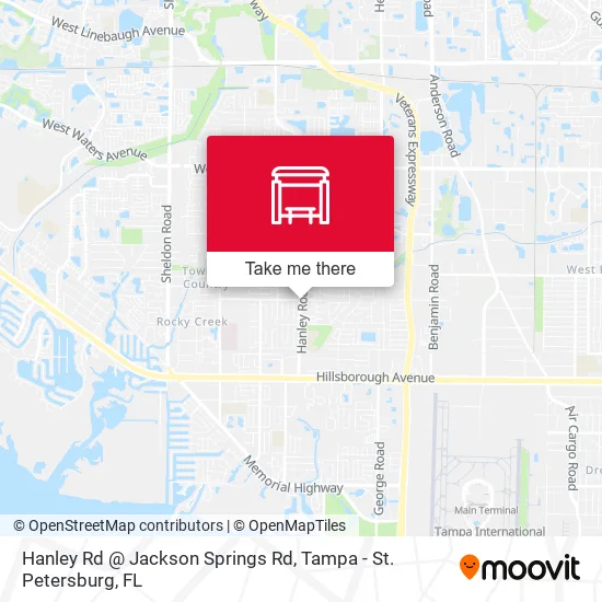 Mapa de Hanley Rd @ Jackson Springs Rd