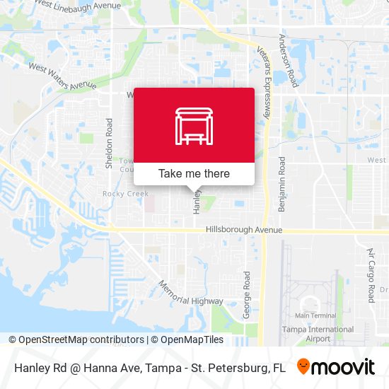 Hanley Rd @ Hanna Ave map