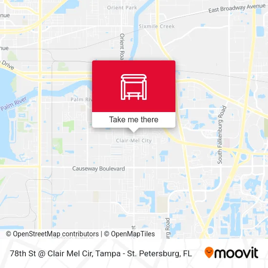 Mapa de 78th St @ Clair Mel Cir