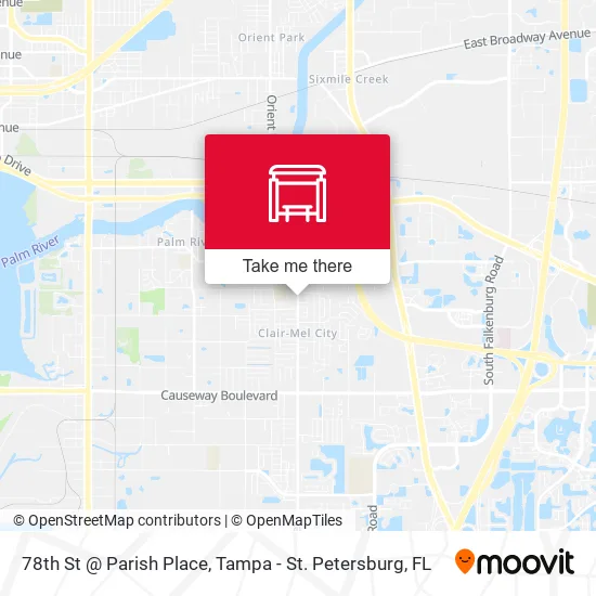 78th St @ Parish Place map