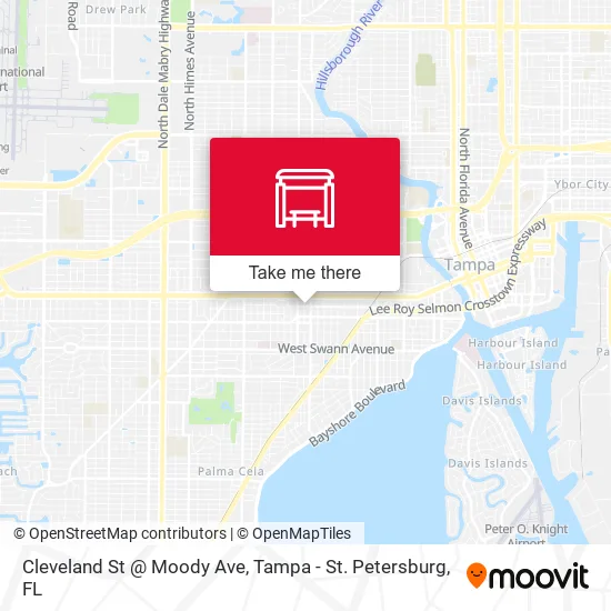 Cleveland St @ Moody Ave map
