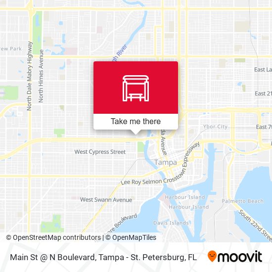 Main St @ N Boulevard map