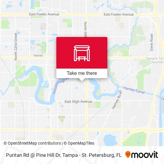 Puritan Rd @ Pine Hill Dr map