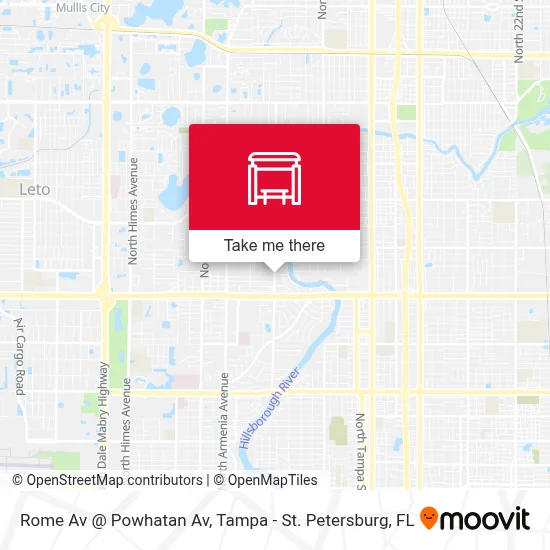 Rome Av @ Powhatan Av map