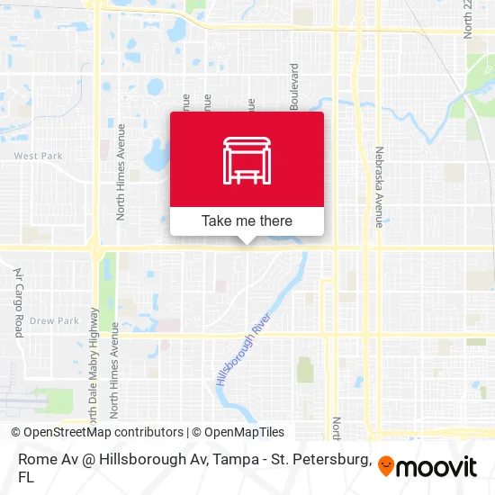 Mapa de Rome Av @ Hillsborough Av