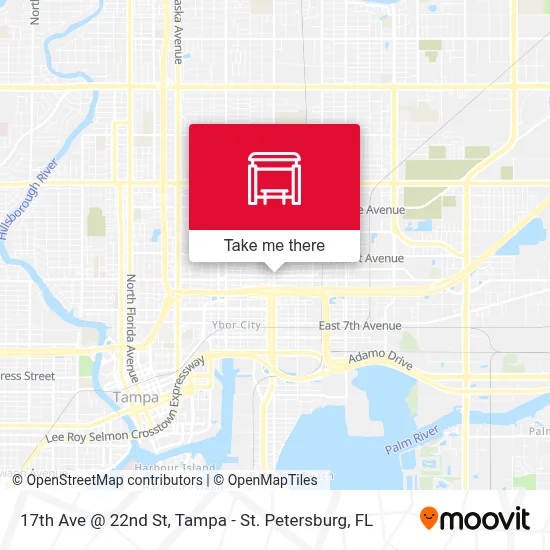 17th Ave @ 22nd St map