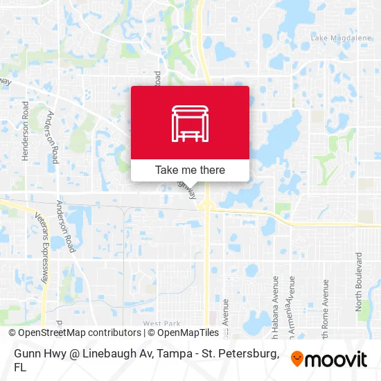 Mapa de Gunn Hwy @ Linebaugh Av