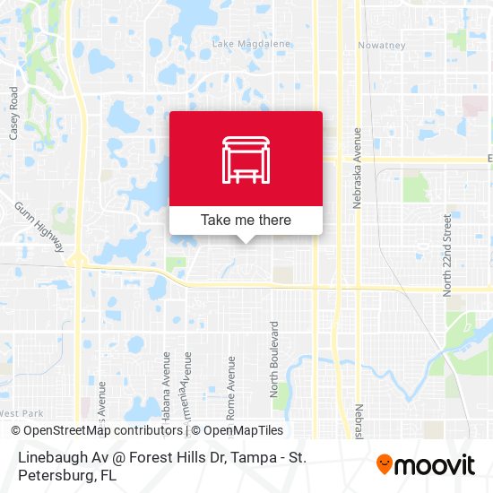 Linebaugh Av @ Forest Hills Dr map