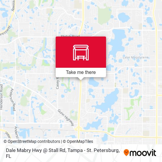 Dale Mabry Hwy @ Stall Rd map