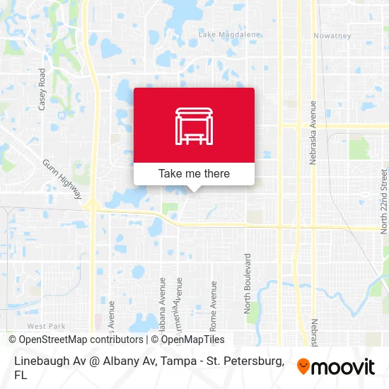 Linebaugh Av @ Albany Av map
