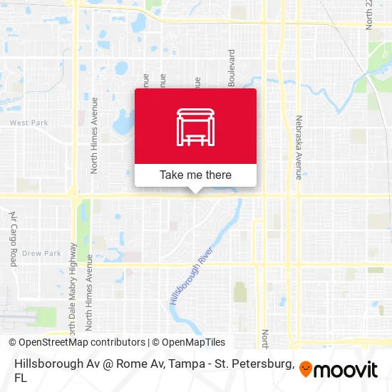 Mapa de Hillsborough Av @ Rome Av