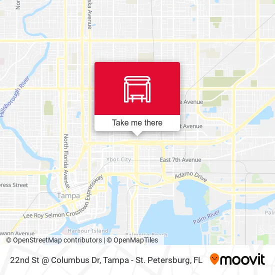 Mapa de 22nd St @ Columbus Dr