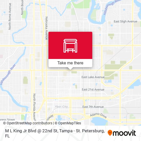 M L King Jr Blvd @ 22nd St map