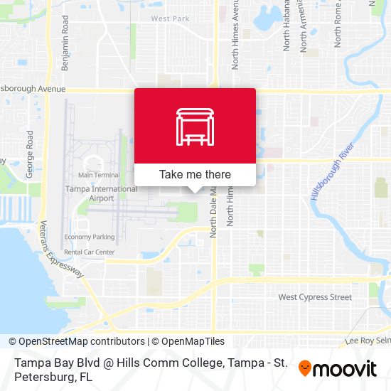 Tampa Bay Blvd @ Hills Comm College map