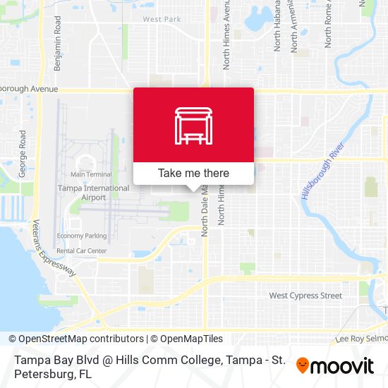 Tampa Bay Blvd @ Hills Comm College map
