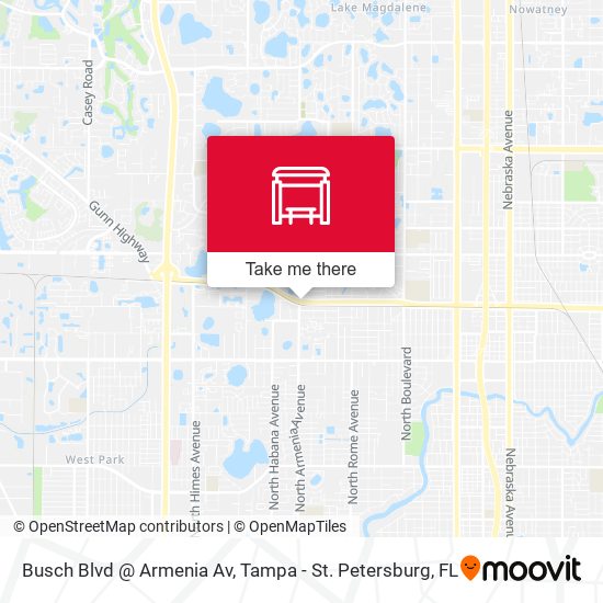 Busch Blvd @ Armenia Av map