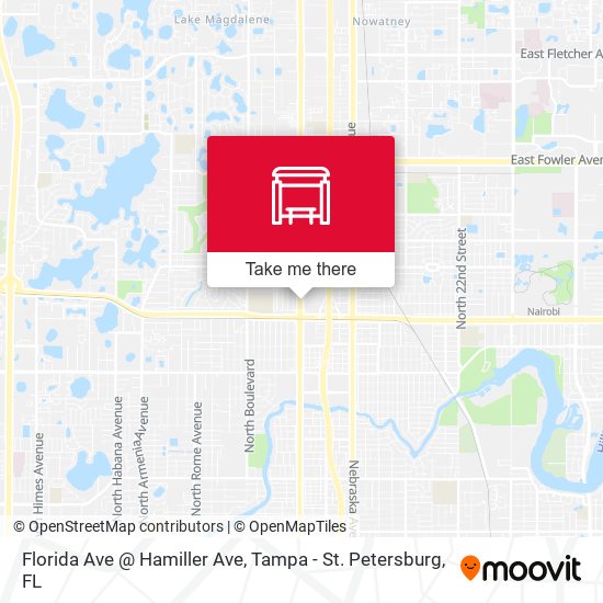 Mapa de Florida Ave @ Hamiller Ave