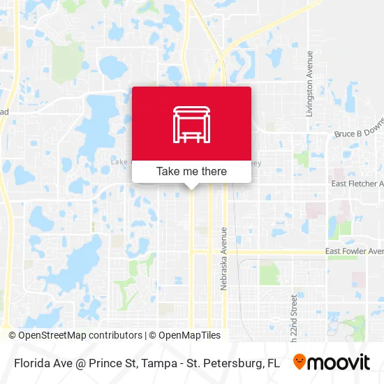 Florida Ave @ Prince St map