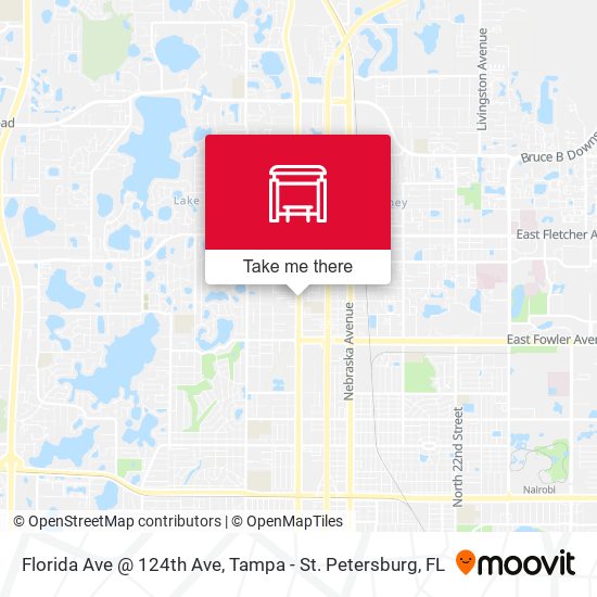 Florida Ave @ 124th Ave map