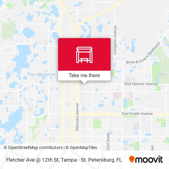 Fletcher Ave @ 12th St map