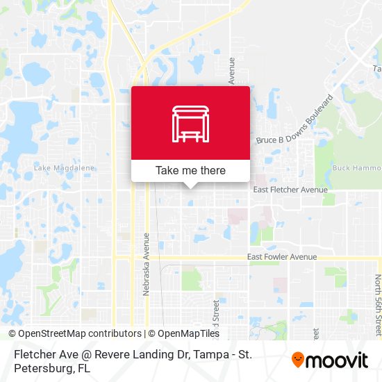 Mapa de Fletcher Ave @ Revere Landing Dr