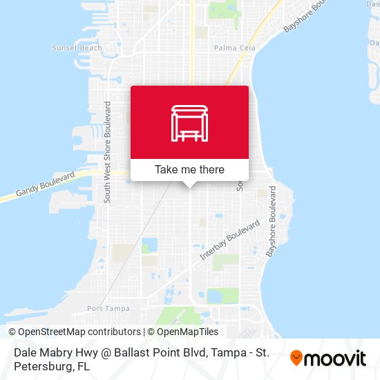 Dale Mabry Hwy @ Ballast Point Blvd map