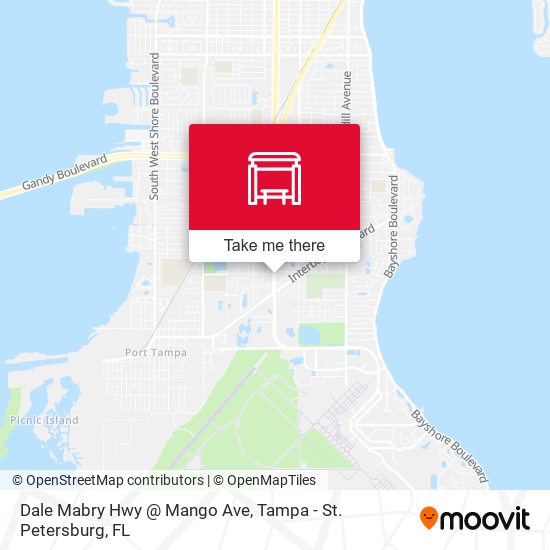 Dale Mabry Hwy @ Mango Ave map