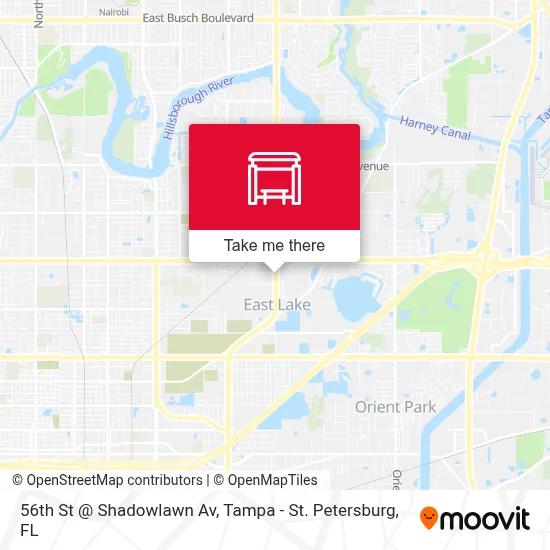 56th St @ Shadowlawn Av map