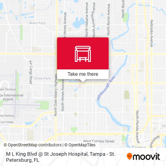 M L King Blvd @ St Joseph Hospital map