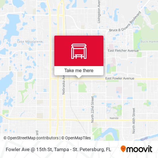 Mapa de Fowler Ave @ 15th St