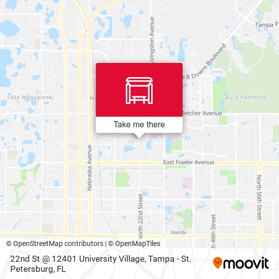 Mapa de 22nd St @ 12401 University  Village