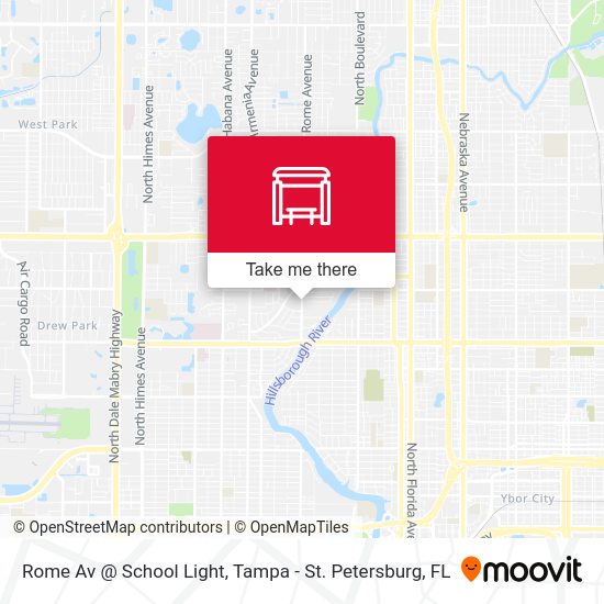 Rome Av @ School Light map