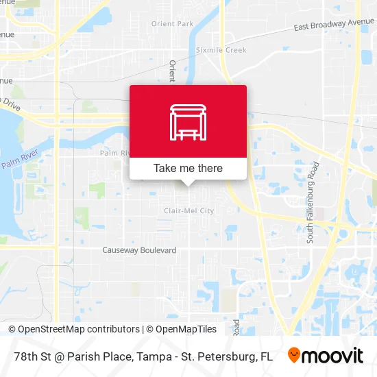 78th St @ Parish Place map