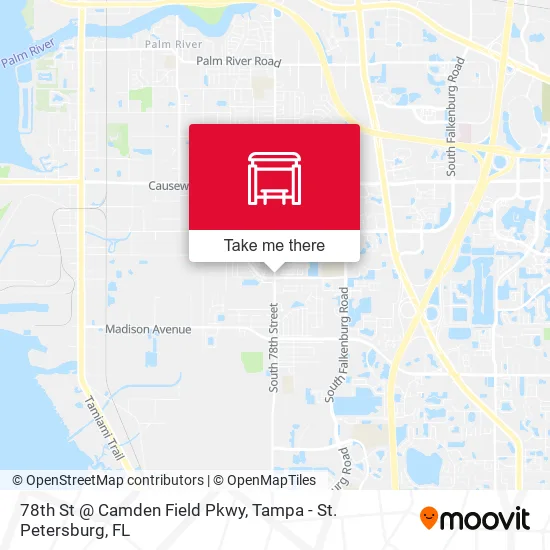 Mapa de 78th St @ Camden Field Pkwy