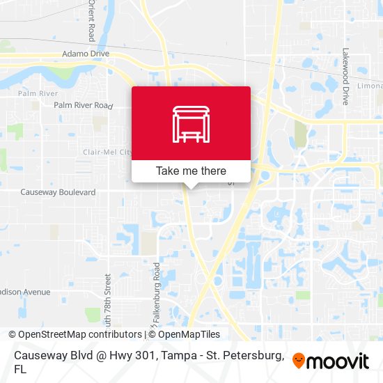Mapa de Causeway Blvd @ Hwy 301