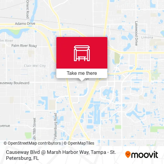 Causeway Blvd @ Marsh Harbor Way map