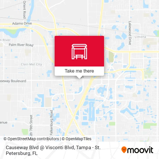 Causeway Blvd @ Visconti Blvd map