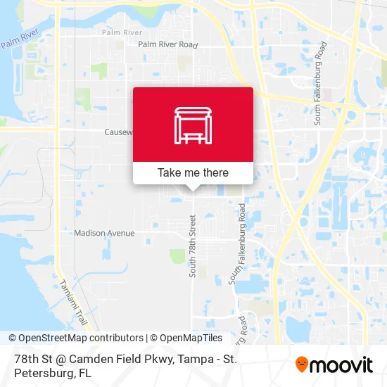 78th St @ Camden Field Pkwy map