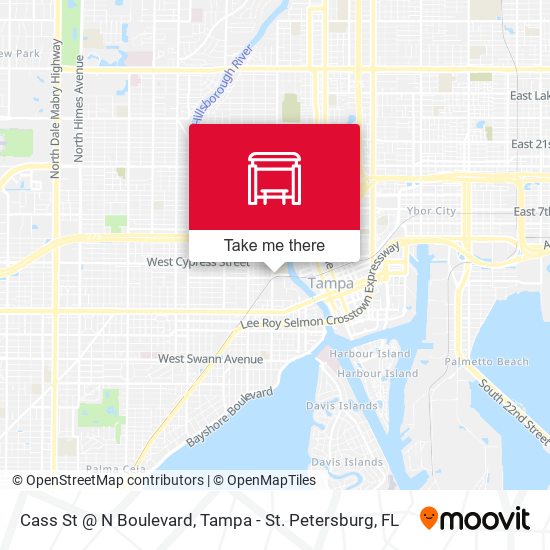 Cass St @ N Boulevard map