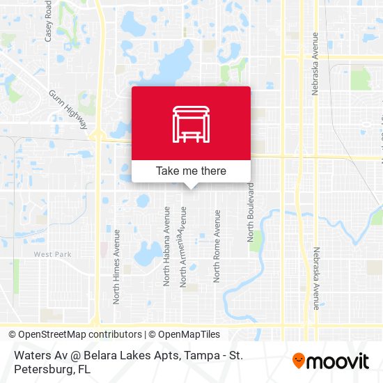 Mapa de Waters Av @ Belara Lakes Apts
