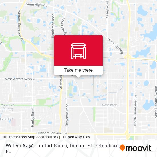 Mapa de Waters Av @ Comfort Suites