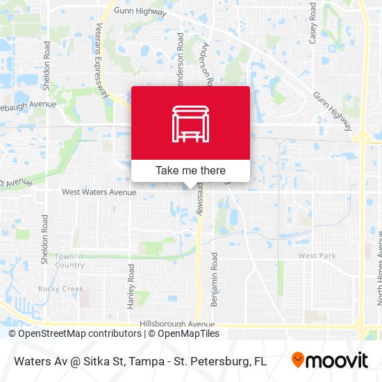 Mapa de Waters Av @ Sitka St