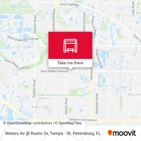 Waters Av @ Rustic Dr map