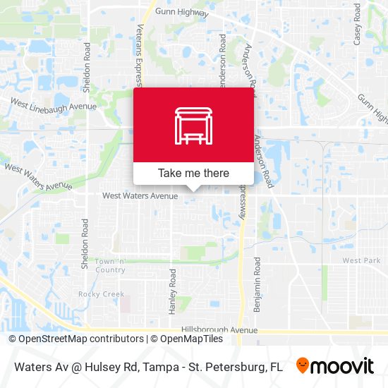 Waters Av @ Hulsey Rd map