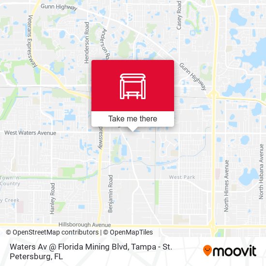 Waters Av @ Florida Mining Blvd map