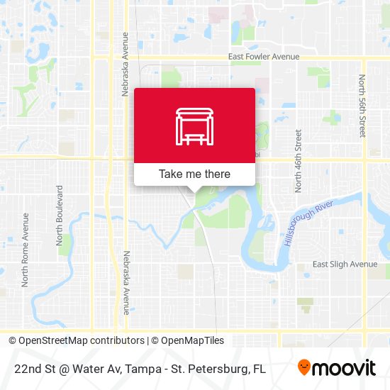 22nd St @ Water Av map