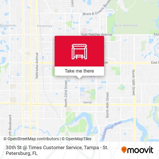 30th St @ Times Customer Service map