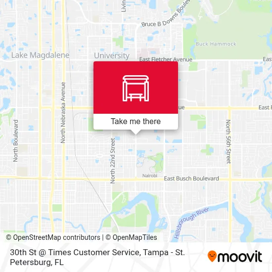 30th St @ Times Customer Service map
