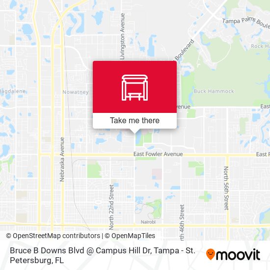Bruce B Downs Blvd @ Campus Hill Dr map