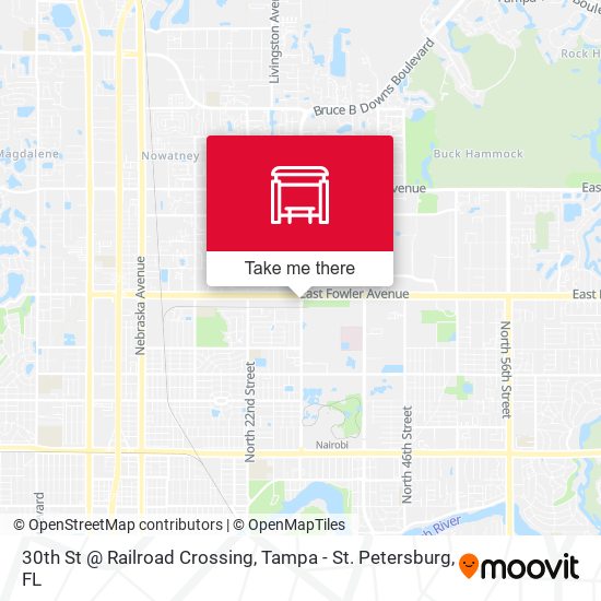 Mapa de 30th St @ Railroad Crossing